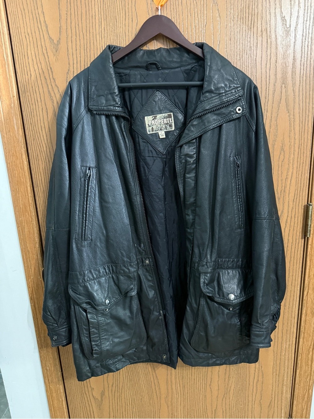 Leather Black Men’s Jacket - Classic Casual Coat